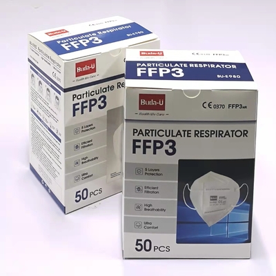 Частичная аттестация CE маски респиратора FFP3, FFP3 маска с Earloops, отсутствие респиратора лицевого щитка гермошлема главного диапазона FFP3