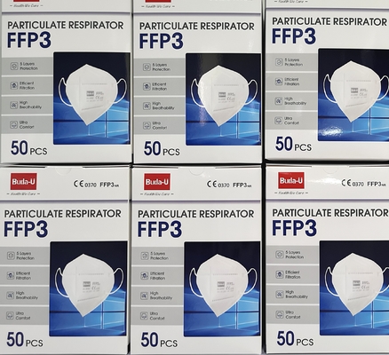 FFP3 устранимый защитный лицевой щиток гермошлема, эластичное Earloops, частичный респиратор FFP3 без клапана