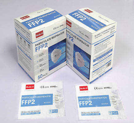 частичный респиратор 50pcs белый устранимый FFP2 для людей и женщин