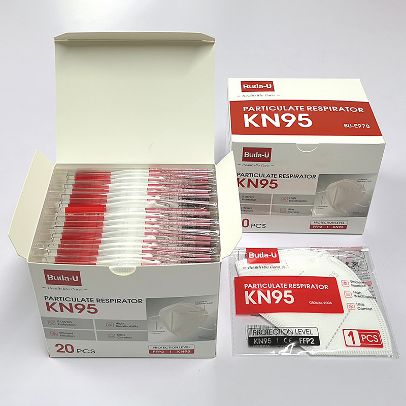 Белый складывая пакет PM2.5 половинных лицевых щитков гермошлема респиратора KN95 анти- индивидуальный