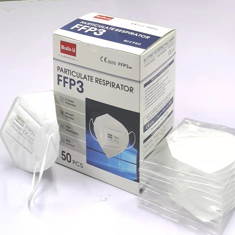 Одноразовый лицевой щиток гермошлема ФФП3 с уровнем защиты Эарлоопс 99%