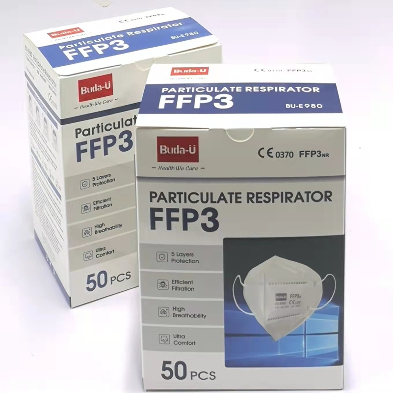 Маска респиратора FFP3 NR с аттестацией CE 0370, респираторами от пыли 5 слоев FFP3, эффективностью фильтрации 99%