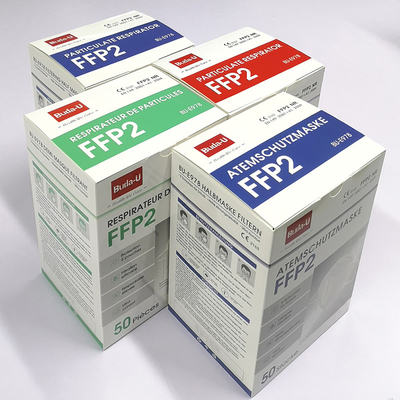 Респиратор лицевого щитка гермошлема FFP2 на французском, испанской, немецкой упаковке, CE 0370, FFP2 защитная маска, черная белизна