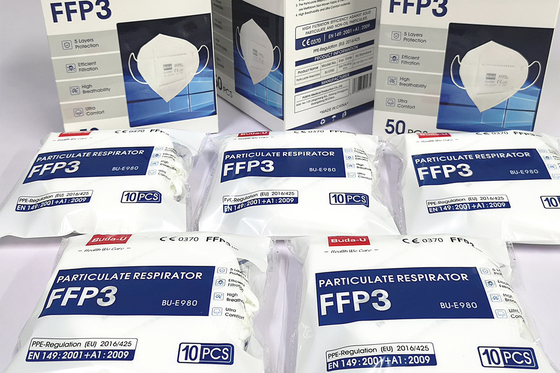 Частица FFP3 фильтруя половинную маску, Breathable FFP3 частичный респиратор, превосходный пакуя дизайн