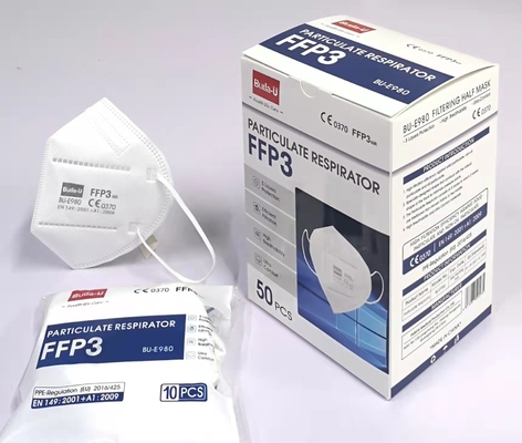 Маска Earloops FFP3 защитная, частицы фильтруя респиратор половинного лицевого щитка гермошлема, FFP3 эффективность фильтрации лицевого щитка гермошлема 99%